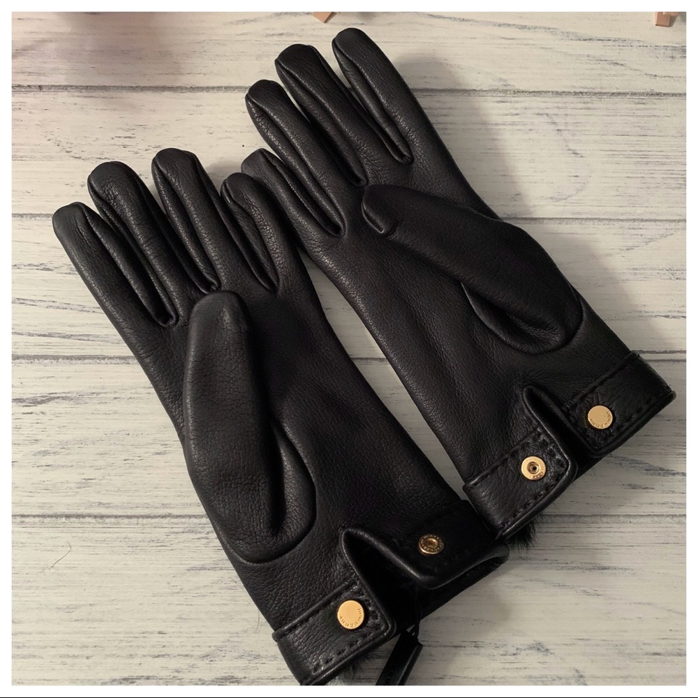 HP🎉NWT Burberry Check Stitch Grainy Piccola Glove - Picture 4 of 7